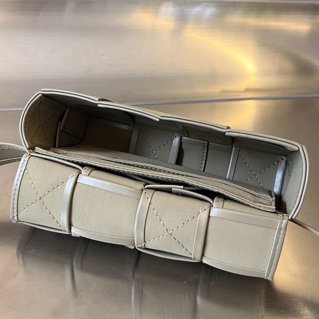 BV original calfskin cassette belt bag 651053 taupe
