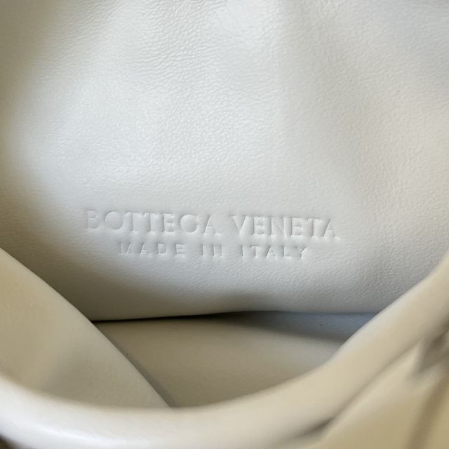 BV original calfskin mini hop bag 777586 white