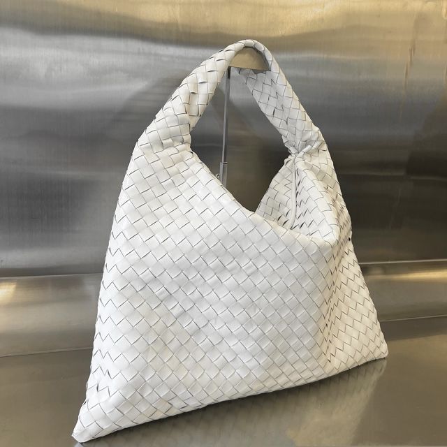 BV original calfskin large hop bag 763970 white