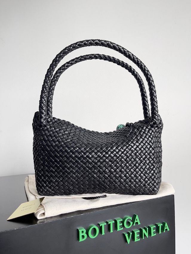 BV original calfskin tosca shoulder bag 716974 black(malachite)