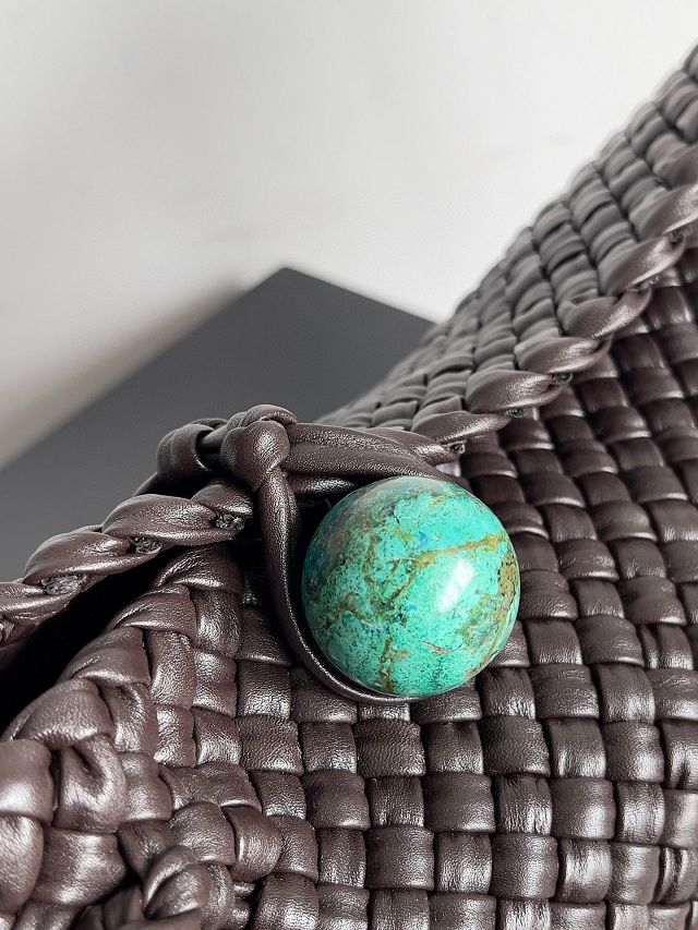 BV original calfskin tosca shoulder bag 716974 fondant(malachite)