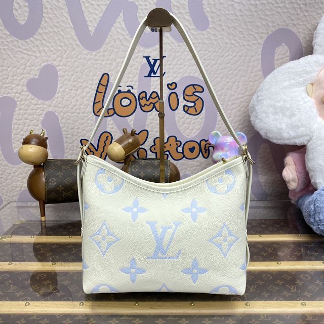 Louis vuitton original calfskin carryAll pm M24141 white&blue