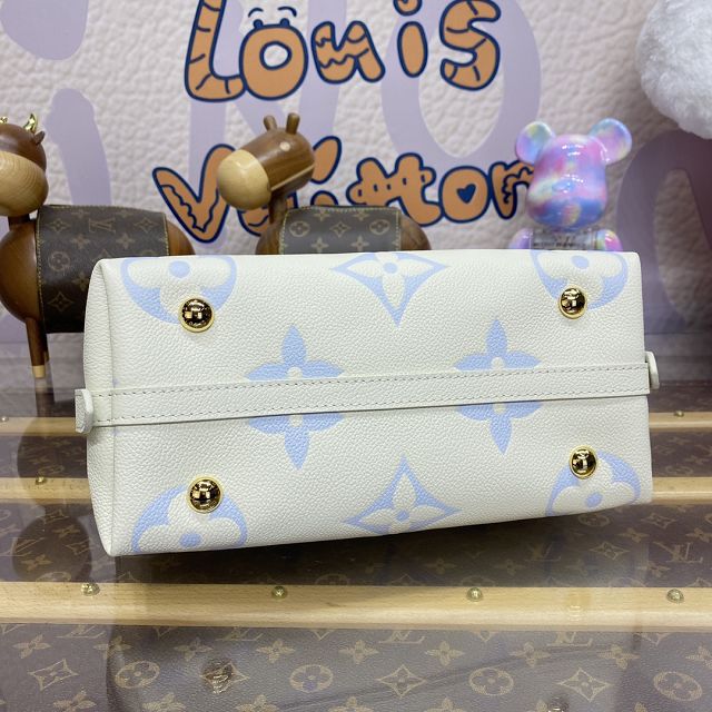 Louis vuitton original calfskin carryAll pm M24141 white&blue