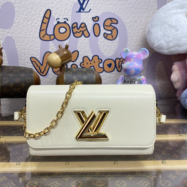 Louis vuitton original epi leather twist west M24550 white