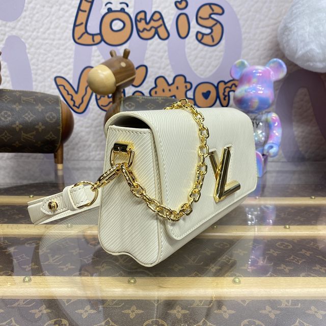 Louis vuitton original epi leather twist west M24550 white