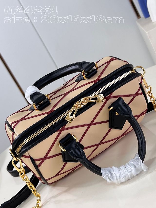 Louis vuitton original lambskin speedy 20 M24261 beige