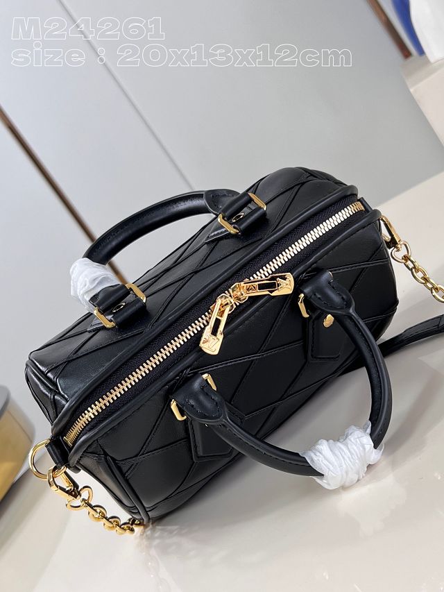 Louis vuitton original lambskin speedy 20 M24261 black