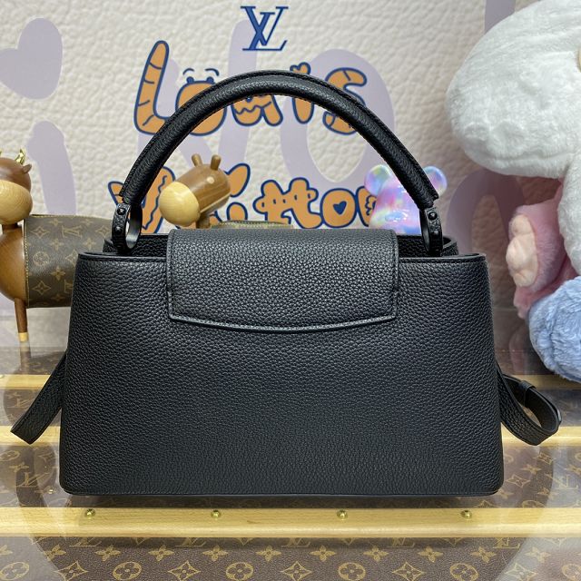 Louis vuitton original calfskin capucines east west MM M23947 black