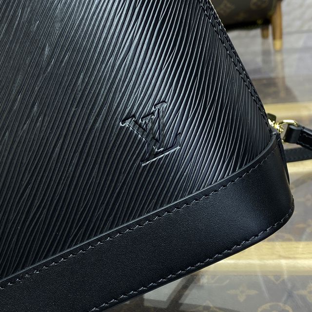 Louis vuitton original epi leather alma backpack M25103 black