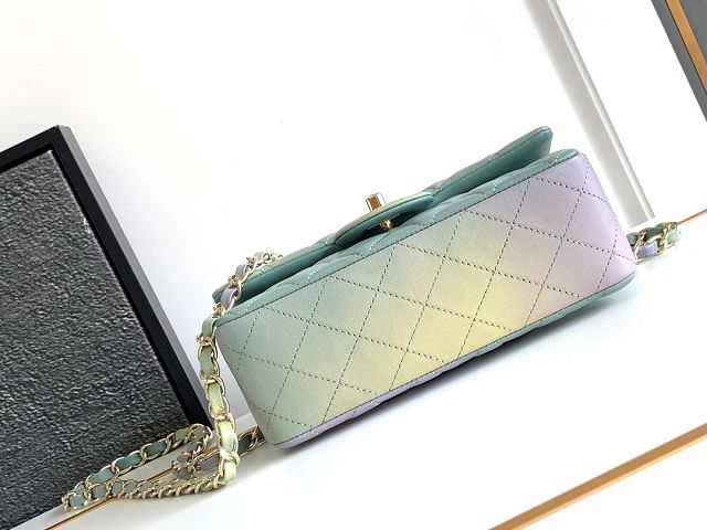 CC original lambskin mini flap bag A69900 green