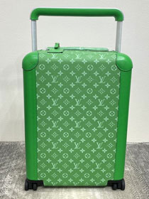 Louis vuitton original monogram canvas horizon 55 rolling luggage M10143 green