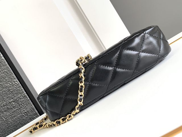 2024 CC original lambskin mini hobo bag AS6452 black