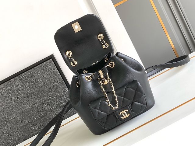 CC original calfskin mini backpack AS2908 black