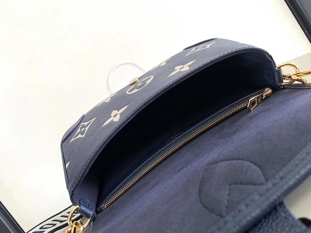 Louis vuitton original calfskin diane satchel M47161 navy blue