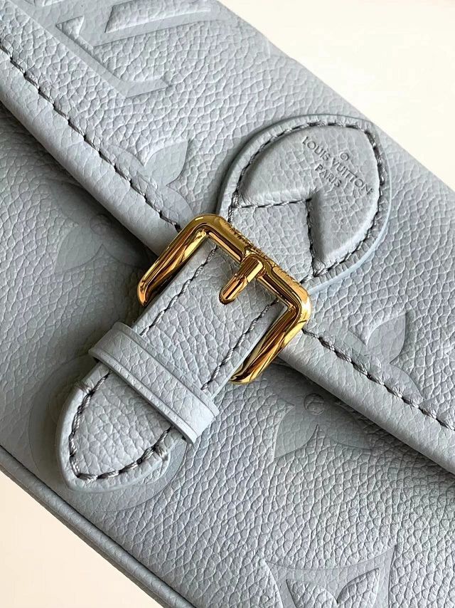 Louis vuitton original calfskin nano diane M83592 light blue