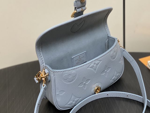 Louis vuitton original calfskin nano diane M83592 light blue