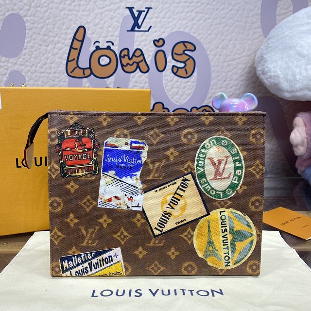 Louis vuitton original monogram canvas toilet pouch M83487