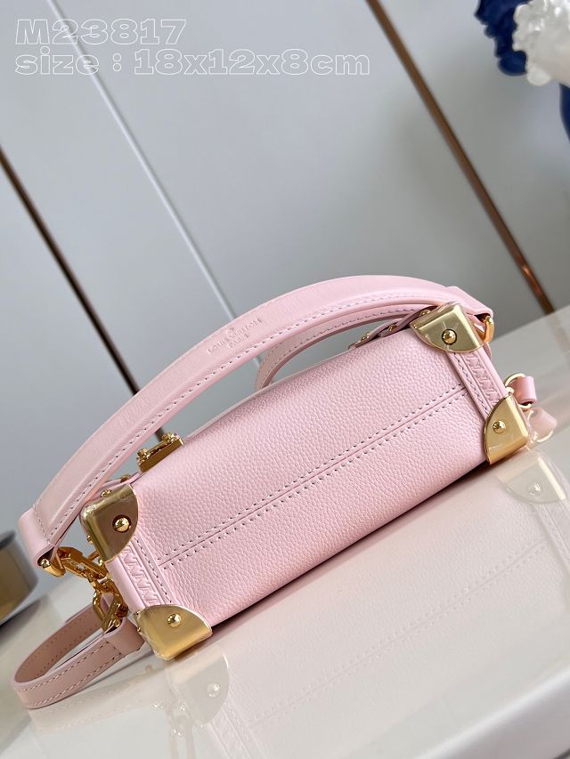 Louis vuitton original soft calfskin side trunk pm M23817 pink