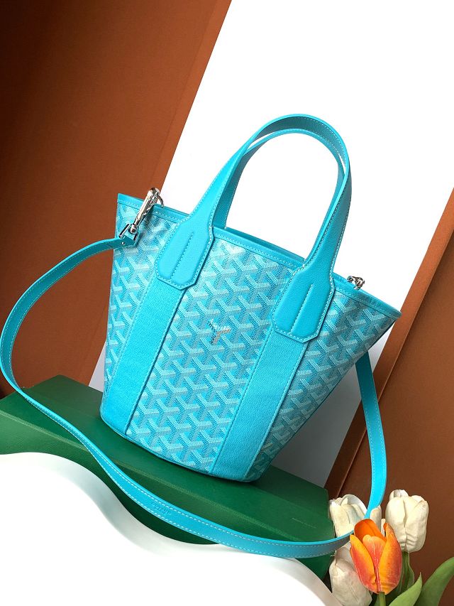 Goyard original canvas belharra small tote bag GY0115 sky blue