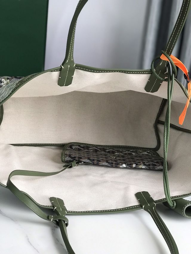 Goyard original canvas saint louis PM bag GY0112 black&green