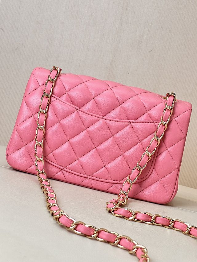 CC original lambskin mini flap bag A69900 pink