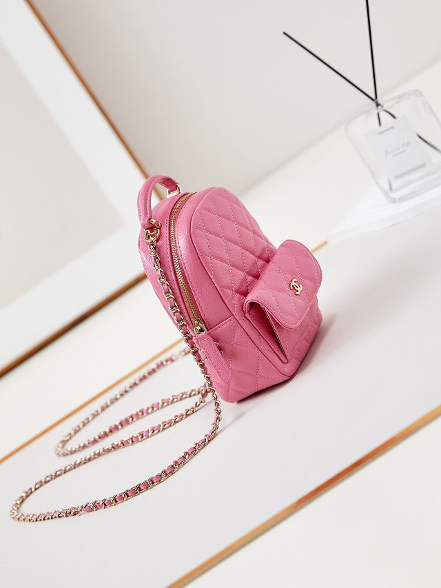 CC original grained calfskin mini backpack AP3753 pink