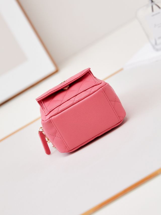 CC original grained calfskin mini backpack AP3753 rose red