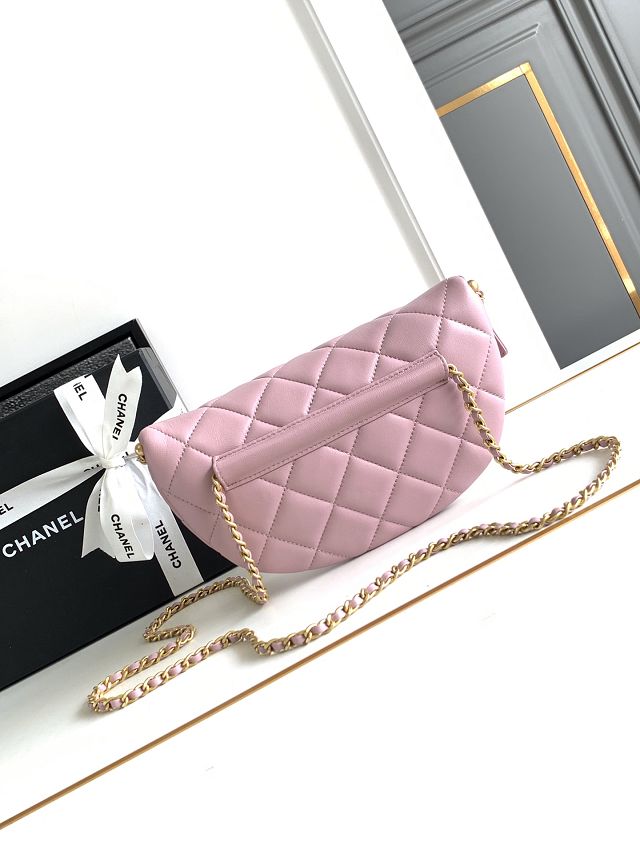 CC original lambskin waist bag AS4991 pink