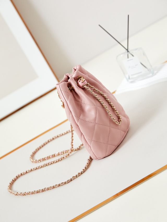 2024 CC original lambskin small backpack AS4810 pink