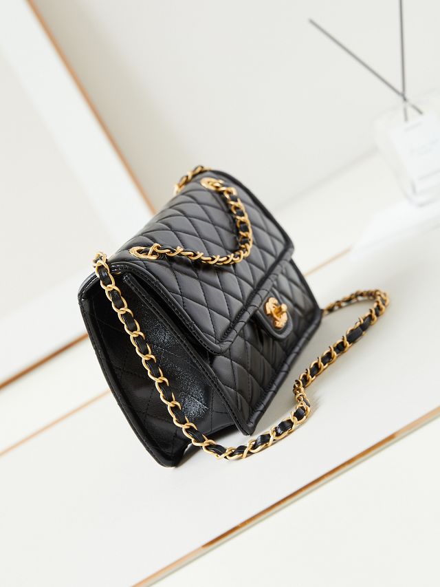 2024 CC original calfskin flap bag AS4686 black