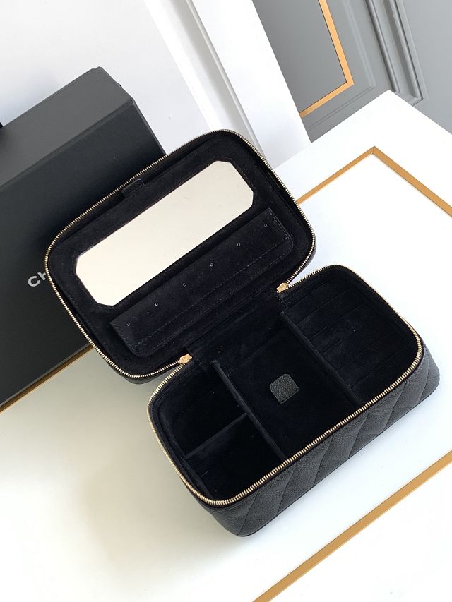 CC original grained calfskin jewelry case AP4900 black