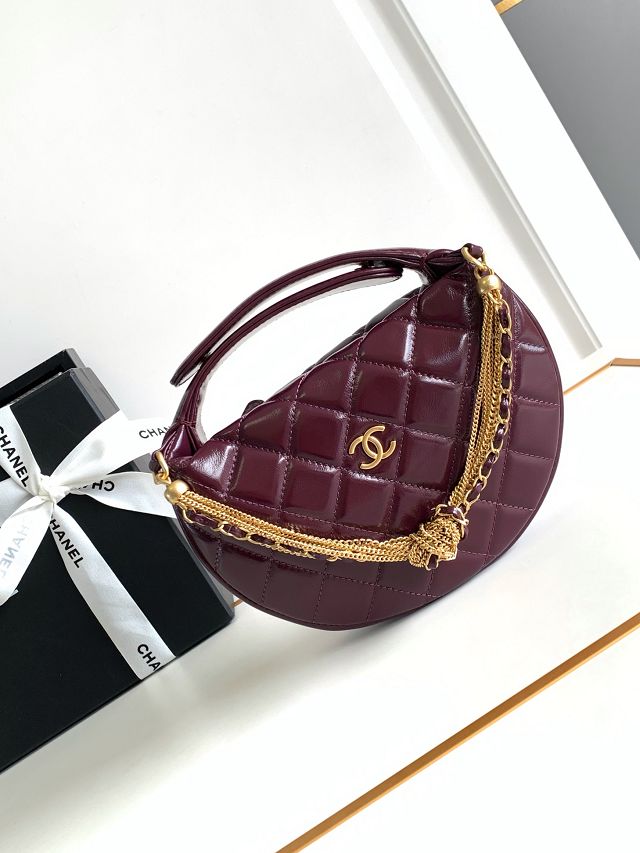 CC original lambskin pouch AP3943 bordeaux