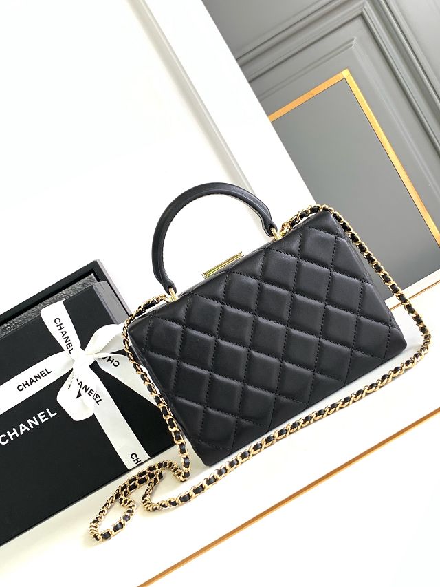 CC original lambskin cosmetic case AP5005 black