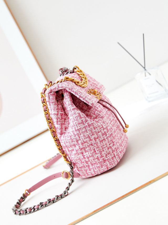 CC original tweed 19 backpack AS4223 pink