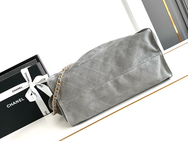 2024 CC original suede calfskin bucket bag A99921 grey 