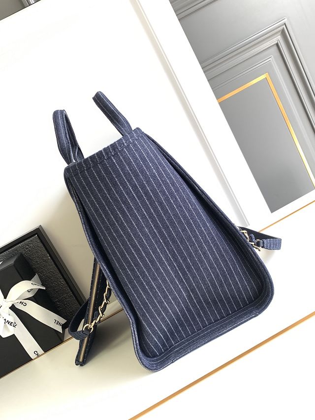 CC original denim large shopping bag A66941 dark blue