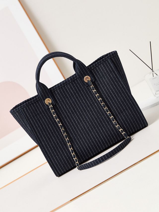 CC original denim small shopping bag AS3351 black