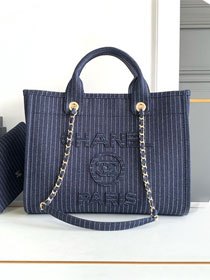 CC original denim small shopping bag AS3351 dark blue