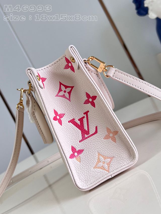 Louis vuitton original calfskin onthego BB M47115 white&pink