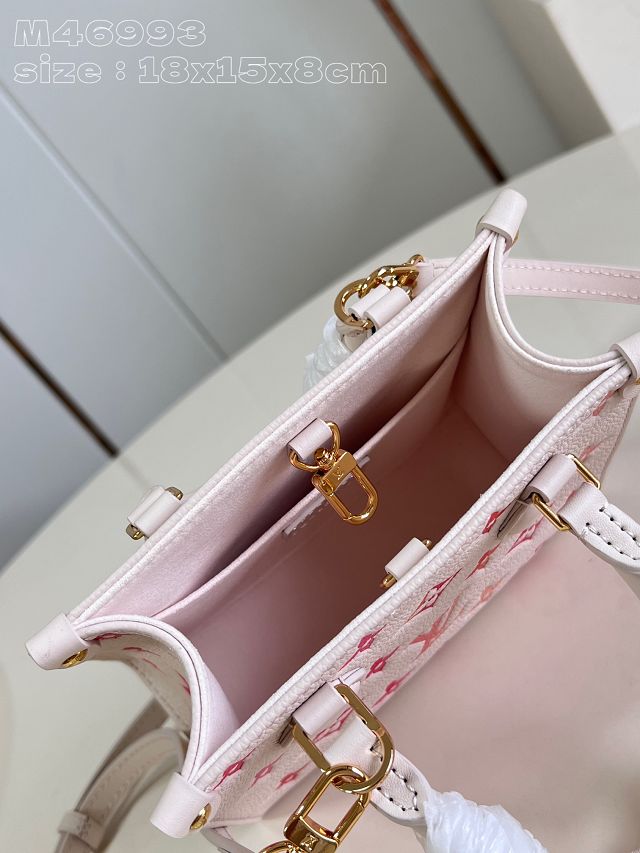 Louis vuitton original calfskin onthego BB M47115 white&pink