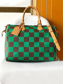 Louis vuitton original damier canvas speedy 40 N40579 green