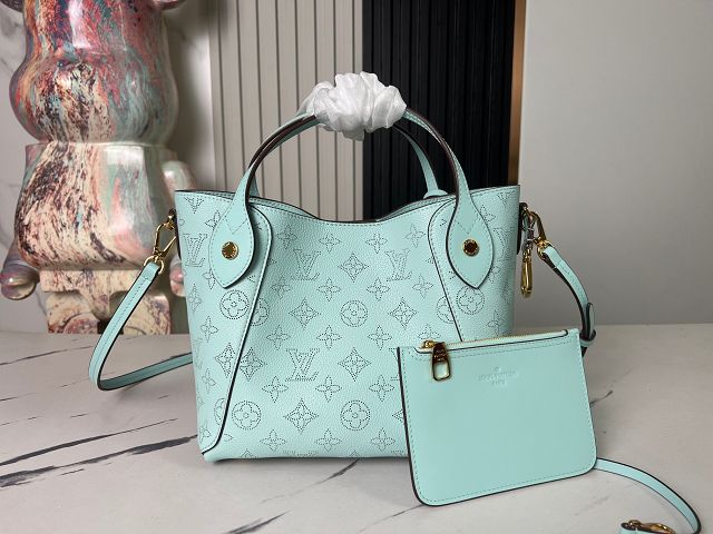 Louis vuitton original mahina leather hina pm M54351 mineral blue