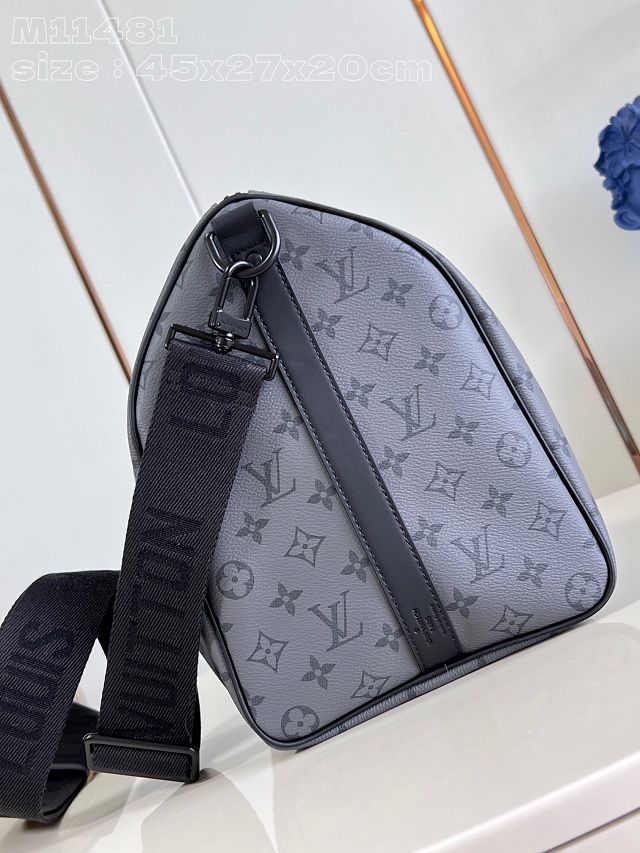 Louis vuitton original monogram eclipse keepall 45 M46703 blue