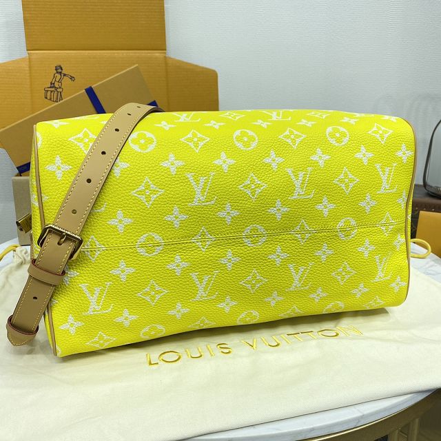 Louis vuitton original soft calfskin speedy P9 40 M24419 yellow