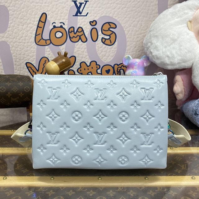 Louis vuitton original lambskin coussin pm bag M11436 light blue