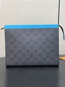 Louis vuitton original monogram eclipse voyage pochette M11466 grey