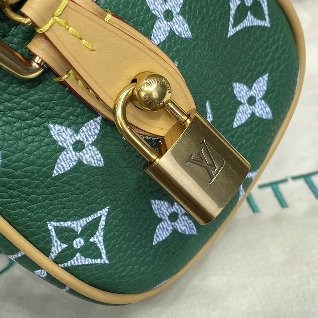 Louis vuitton original soft calfskin nano speedy 18 M24419 green