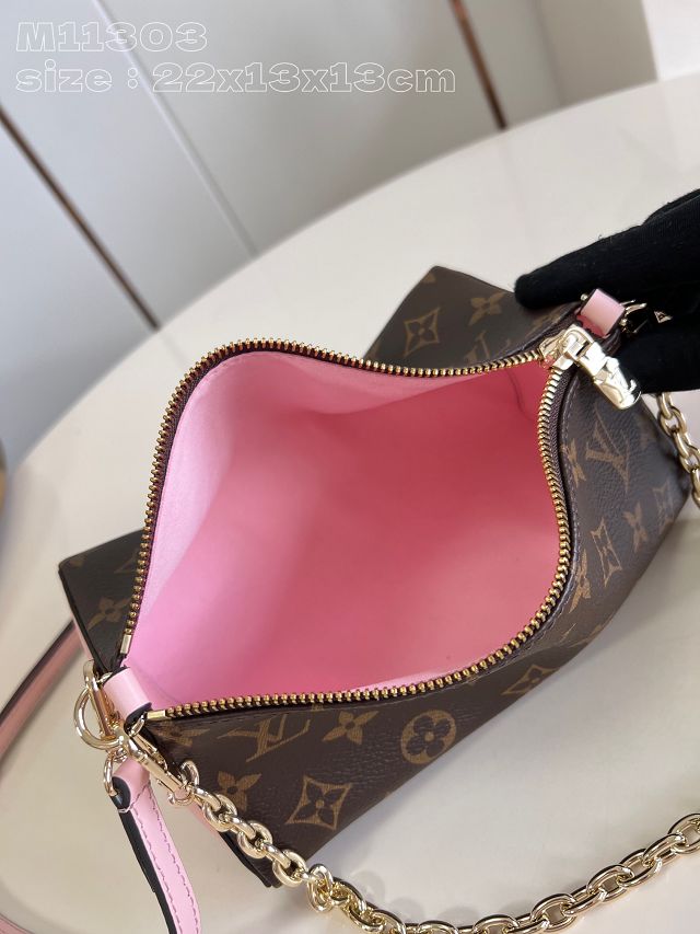 Louis vuitton original monogram canvas bloom pouch M11303 pink