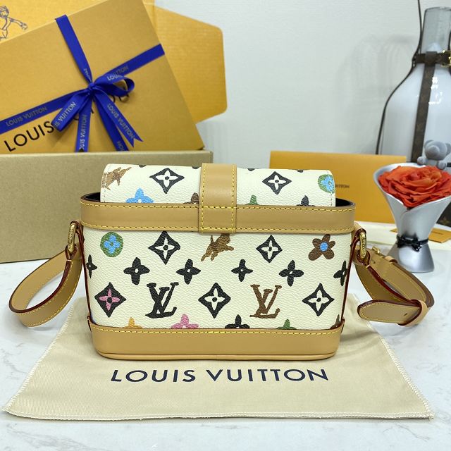 Louis vuitton original monogram canvas envelope wearable wallet M83346 white