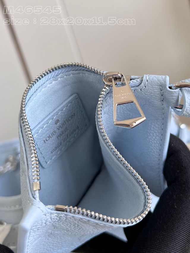 Louis vuitton original calfskin bundle bag M46545 light blue